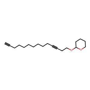 2H-Pyran, tetrahydro-2-(3,13-tetradecadiyn-1-yloxy)- structure