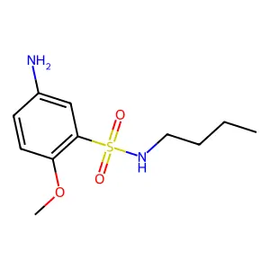 5-Amino-N-butyl-2-methoxybenzenesulphonamide structure