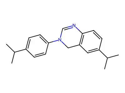 3,4-Dihydro-6-(isopropyl)-3-(4-(isopropyl)phenyl)quinazoline structure