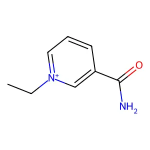 Pyridinium, 3-(aminocarbonyl)-1-ethyl- structure