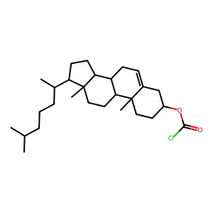 Cholest-5-en-3-ol (3beta)-, 3-(carbonochloridate) structure