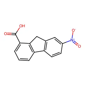 7-Nitro-9h-fluorene-1-carboxylic acid structure