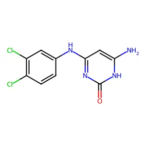 2-Pyrimidinol, 4-amino-6-(3,4-dichloroanilino)- structure