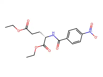 Diethyl 2-[(4-nitrobenzoyl)amino]pentanedioate structure