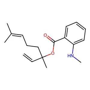 1,5-Dimethyl-1-vinyl-4-hexenyl 2-(methylamino)benzoate structure
