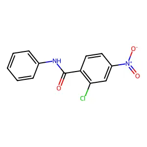 2-Chloro-4-nitrobenzanilide structure