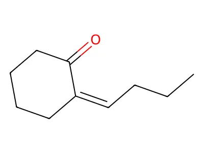 2-Butylidene-1-cyclohexanone structure