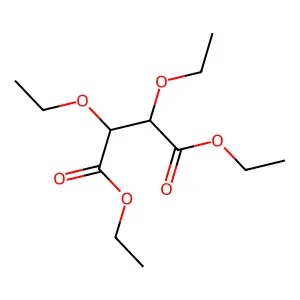 Succinic acid, 2,3-diethoxy-, diethyl ester structure