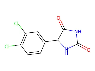 5-(3,4-Dichlorophenyl)imidazolidine-2,4-dione structure