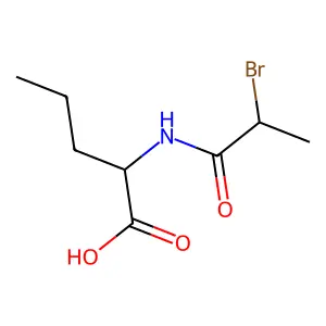N-(2-Bromopropionyl)-DL-norvaline structure