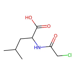 N-Chloroacetyl-L-leucine structure
