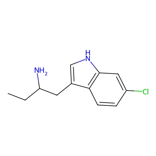 1-(6-chloro-1H-indol-3-yl)butan-2-amine structure