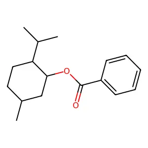 (-)-Menthyl benzoate structure