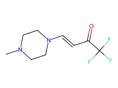 1,1,1-Trifluoro-4-(4-methylpiperazin-1-yl)but-3-en-2-one structure