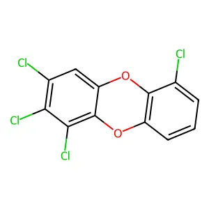 1,2,3,6-Tetrachlorodibenzo-P-dioxin structure