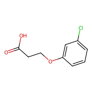 3-(3-Chlorophenoxy)propionic acid structure
