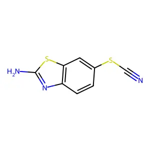 2-Amino-6-thiocyanato-1,3-benzothiazole structure