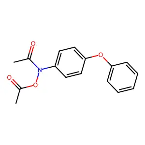 N-(Acetyloxy)-N-(4-phenoxyphenyl)acetamide structure
