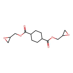 1,4-Cyclohexanedicarboxylic acid, bis(oxiranylmethyl) ester structure