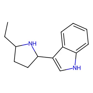 3-(5-ethylpyrrolidin-2-yl)-1H-indole structure