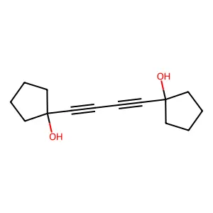 Cyclopentanol, 1,1'-(1,3-butadiyne-1,4-diyl)bis- structure