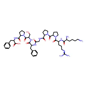 Kallidin, des-arg(10)- structure