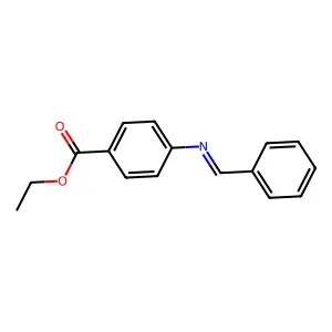 Benzoic acid, 4-[(phenylmethylene)amino]-, ethyl ester structure