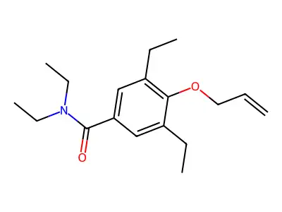 N,N,3,5-Tetraethyl-4-(2-propen-1-yloxy)benzamide structure