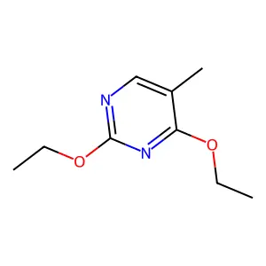 Pyrimidine, 2,4-diethoxy-5-methyl- structure
