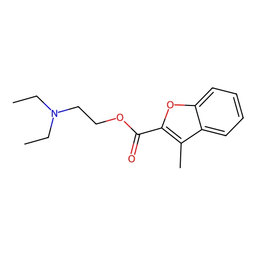 2-(Diethylamino)ethyl 3-methyl-1-benzofuran-2-carboxylate structure