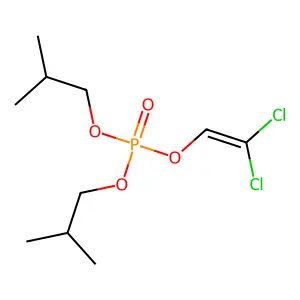 Phosphoric acid, 2,2-dichlorovinyl diisobutyl ester structure