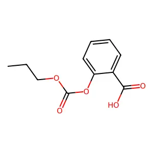 Carbonic acid, o-carboxyphenyl propyl ester structure