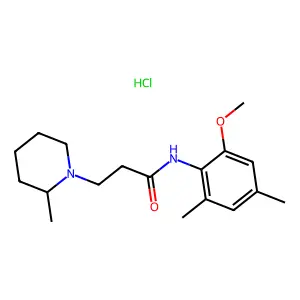 Vadocaine hydrochloride structure