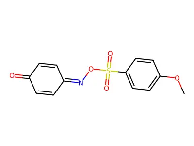 4-((((4-Methoxyphenyl)sulfonyl)oxy)imino)cyclohexa-2,5-dienone structure