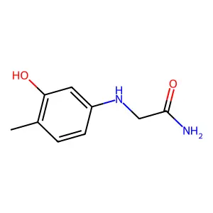 2-[(3-Hydroxy-4-methylphenyl)amino]acetamide structure