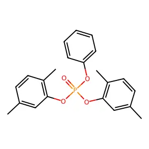 Phosphoric acid, bis(2,5-dimethylphenyl) phenyl ester structure