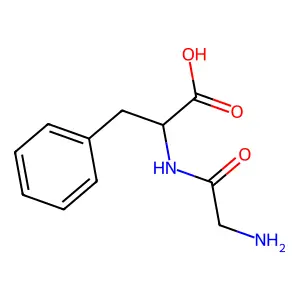 Glycyl-DL-phenylalanine structure