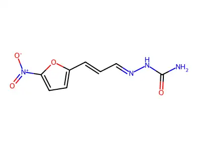 3-(5-Nitrofuran-2-yl)prop-2-enal semicarbazone structure