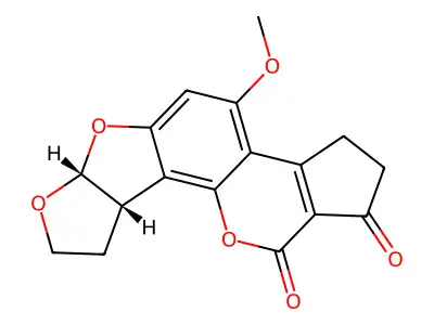 Aflatoxin B2 alpha structure