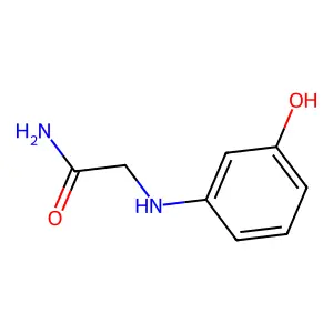 2-[(3-Hydroxyphenyl)amino]acetamide structure