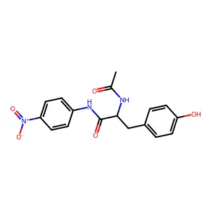 2-acetamido-3-(4-hydroxyphenyl)-N-(4-nitrophenyl)propanamide structure