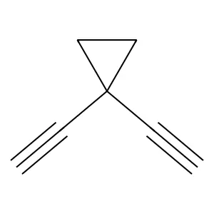 Cyclopropane, 1,1-diethynyl- structure