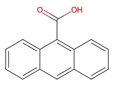 9-Anthracenecarboxylic acid structure