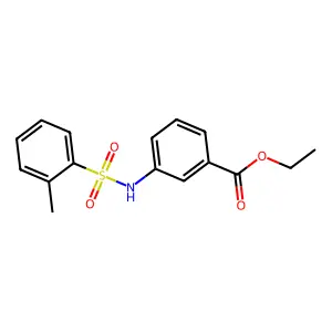 Ethyl 3-{[(2-methylphenyl)sulfonyl]amino}benzoate structure
