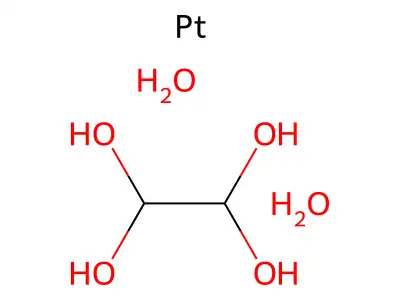 Ethane-1,1,2,2-tetrol;platinum;dihydrate structure