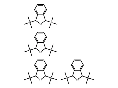 Trimethyl-(3-trimethylsilyl-1,3-dihydro-2lambda2-benzostannol-1-yl)silane structure