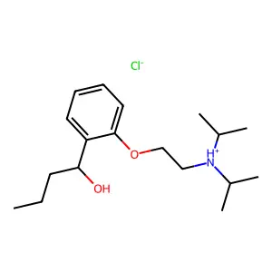 Ketocainol hydrochloride structure