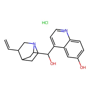 Cinchonan-6',9-diol--hydrogen chloride (1/1) structure