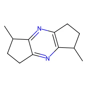 1,5-dimethyl-2,3,6,7-tetrahydro-1H,5H-biscyclopentapyrazine structure