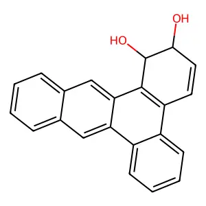 1,2-Dihydrobenzo[f]tetraphene-1,2-diol structure